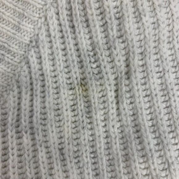 Cupcakes & Cashmere Beige Ribbed Wrap Sweater With Tie Closure Womens Large - Picture 3 of 8